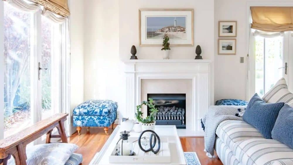 This Hamptons-inspired guesthouse is the perfect place to relax and de-stress. 
